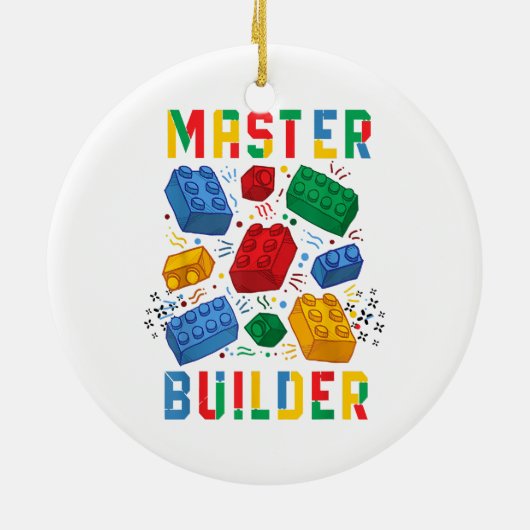 Brick Builder Funny Blocks Gebäude Master Builder Keramik Ornament (Hinten)