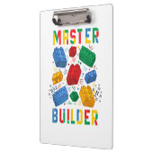 Brick Builder Funny Blocks Gebäude Master Builder Klemmbrett (Links)