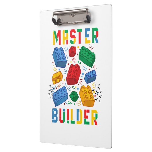 Brick Builder Funny Blocks Gebäude Master Builder Klemmbrett (Links)