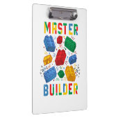 Brick Builder Funny Blocks Gebäude Master Builder Klemmbrett (Rechts)