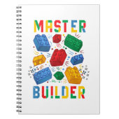 Brick Builder Funny Blocks Gebäude Master Builder Notizblock (Vorderseite)
