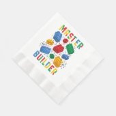 Brick Builder Funny Blocks Gebäude Master Builder Serviette (Ecke)