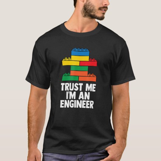 Brick Builder Funny Blocks Gebäude Master Builder T-Shirt (Vorderseite)