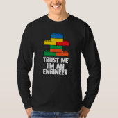 Brick Builder Funny Blocks Gebäude Master Builder T-Shirt (Vorderseite)
