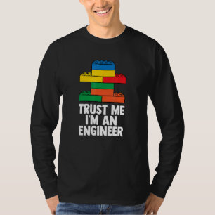 Brick Builder Funny Blocks Gebäude Master Builder T-Shirt