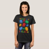 Brick Builder Funny Blocks Master Builder Geschenk T-Shirt (Vorne ganz)