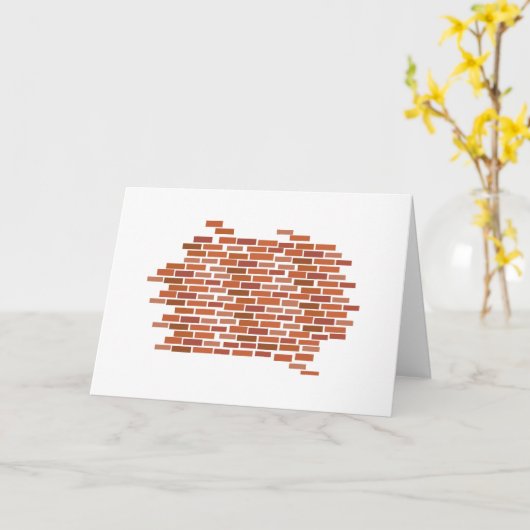 Brick by Brick Karte (Gelbe Blume)