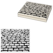 Brick Cobblestone Street Pathway Naturofotografie Gummistempel (Stempel)