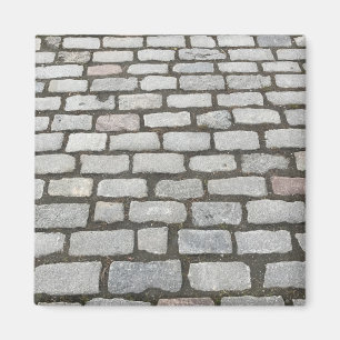Brick Cobblestone Street Pathway Naturofotografie Magnet