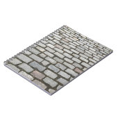 Brick Cobblestone Street Pathway Naturofotografie Notizblock (Linke Seite)