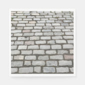 Brick Cobblestone Street Pathway Naturofotografie Serviette (Vorderseite)