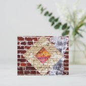 Brick Diamond Postcard Postkarte (Stehend Vorderseite)
