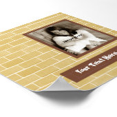 Brick Foto Abschluss Autograph Poster (Ecke)