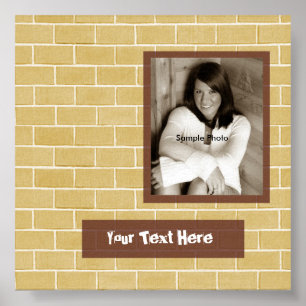 Brick Foto Abschluss Autograph Poster