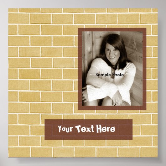 Brick Foto Abschluss Autograph Poster (Vorne)