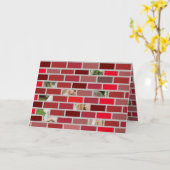 Brick Foto Weihnachten Karte (Gelbe Blume)