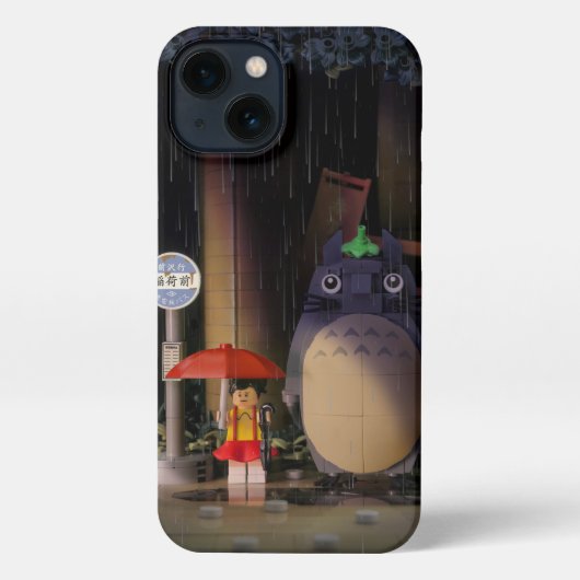 Brick gebaut Totoro iPhone 13 Fall iPhone Hülle (Rückseite)