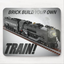 Brick gebaute Northern-Lokomotive-Mauspad