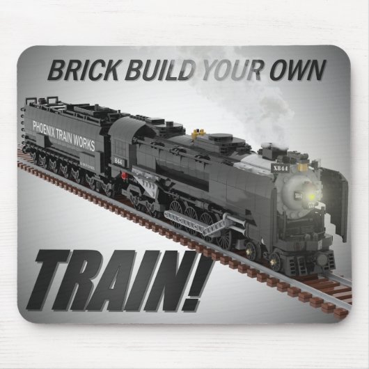 Brick gebaute Northern-Lokomotive-Mauspad Mousepad (Vorne)
