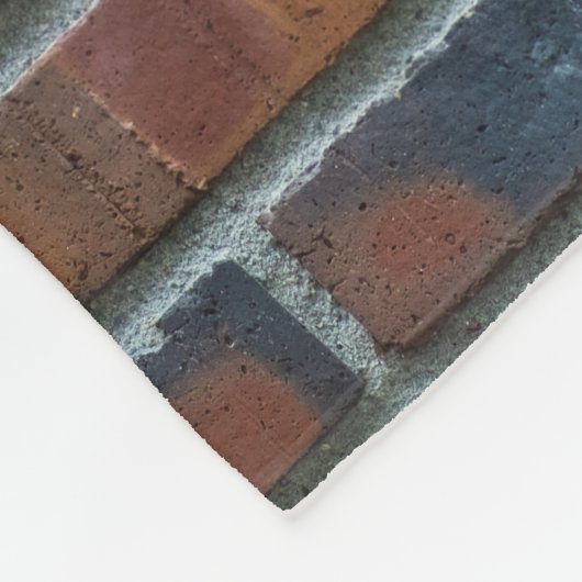 Brick Graffiti Wall Individuelle Name Fleecedecke (Ecke)