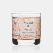 Brick Green Ivy Wedding Rocks Glass Whiskyglas (Rückseite)