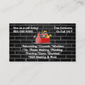 Brick Handyman Visitenkarte (Rückseite)