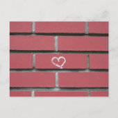 Brick Heart Postkarte (Vorderseite)