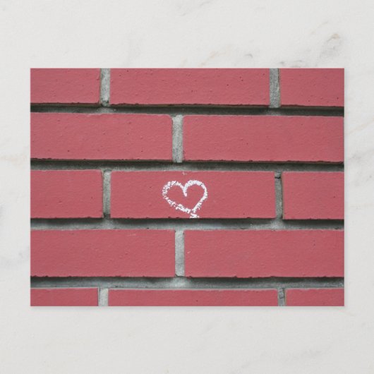 Brick Heart Postkarte (Vorderseite)