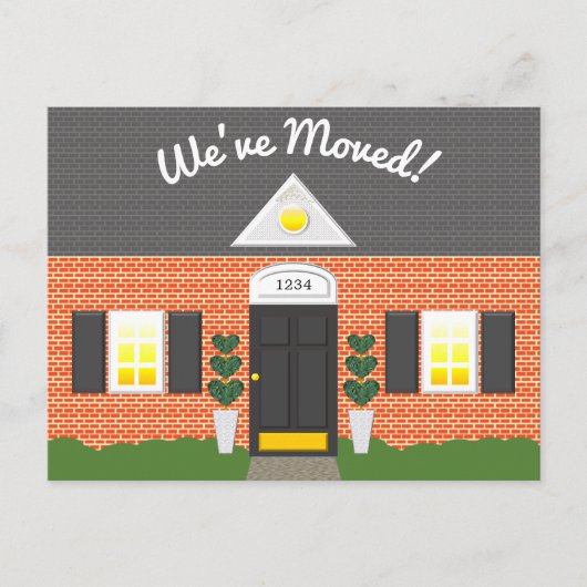 Brick House Factory New Address Postcard Ankündigungspostkarte (Vorderseite)