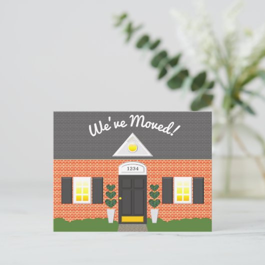 Brick House Factory New Address Postcard Ankündigungspostkarte (Stehend Vorderseite)