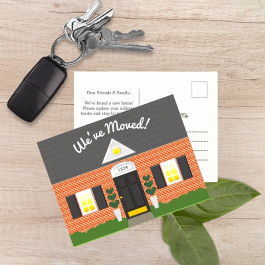 Brick House Factory New Address Postcard Ankündigungspostkarte