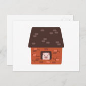 Brick House Pig Postkarte (Vorne/Hinten)