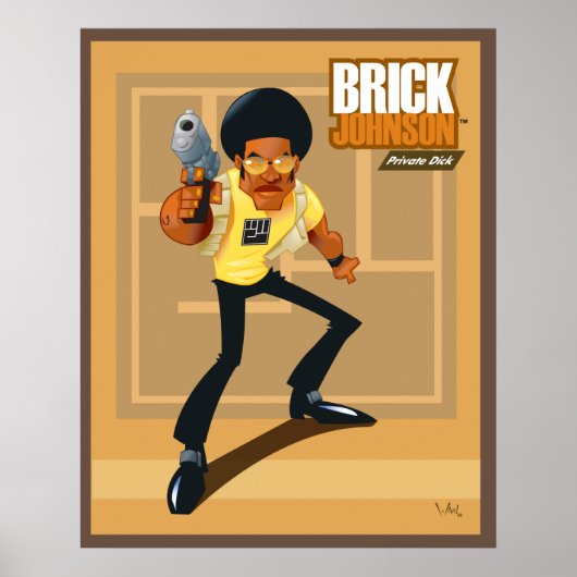 Brick Johnson. Privater Dick! Poster (Vorne)