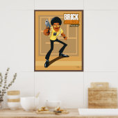 Brick Johnson. Privater Dick! Poster (Küche)