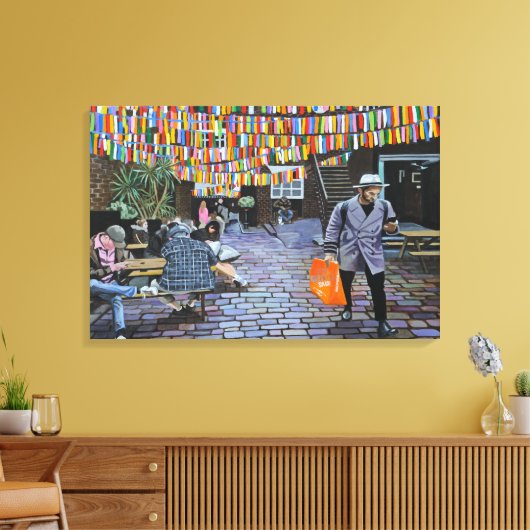 Brick Lane Leinwand (Insitu (Wohnzimmer))