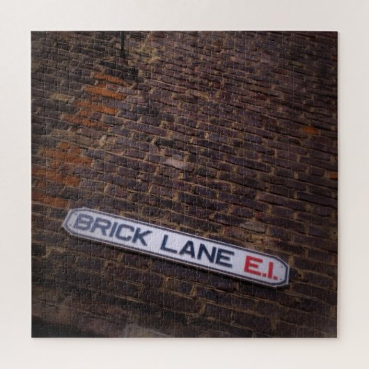 Brick Lane - London Street Sign - 20x20 - 676 Stk. Puzzle (Vertikal)
