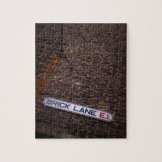 Brick Lane - London - Street Sign - 8x10 - 110 pc Puzzle