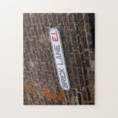 Brick Lane - London - Street Sign - Puzzle (Vertikal)