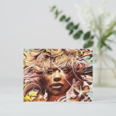 Brick Lane Street Art (1109) Postkarte (Stehend Vorderseite)