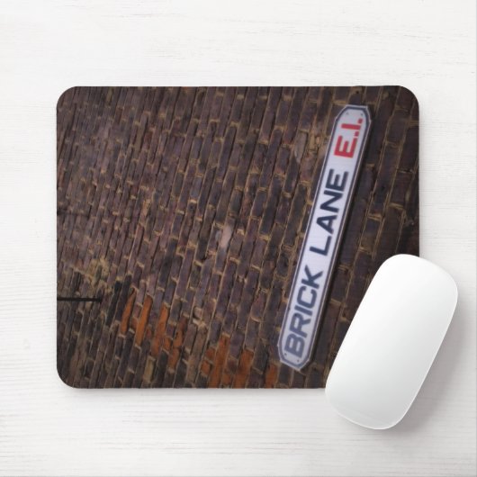 Brick Lane - Street Sign - London - Mousepad (Mit Mouse)