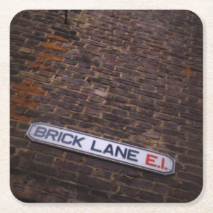 Brick Lane - Street Sign - Untersetzer