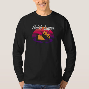 Brick Layer Big Gebäude Blocks Master Builder Eng T-Shirt