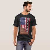 Brick Mason Bricklayer Mauerwerk Vater US Flag Ges T-Shirt (Vorne ganz)