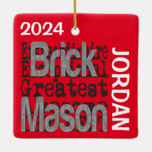 Brick Mason Extraordinaire CUSTOM Keramikornament