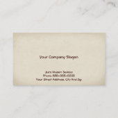 Brick Mason Masonry Business Card Visitenkarte (Rückseite)