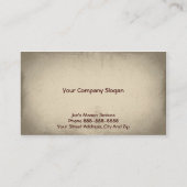 Brick Mason Masonry Business Card Visitenkarte (Rückseite)
