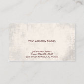 Brick Mason Masonry Business Card Visitenkarte (Rückseite)