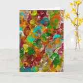 Brick mit farbenfrohen Bläschen wünschen Ihnen ein Karte (Gelbe Blume)