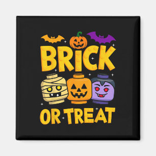 Brick Or Treat Halloween Master Builder Blocks Bau Magnet