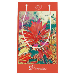 Brick Orange Abstrakt Art Garden Bush Monogram BAE Kleine Geschenktüte